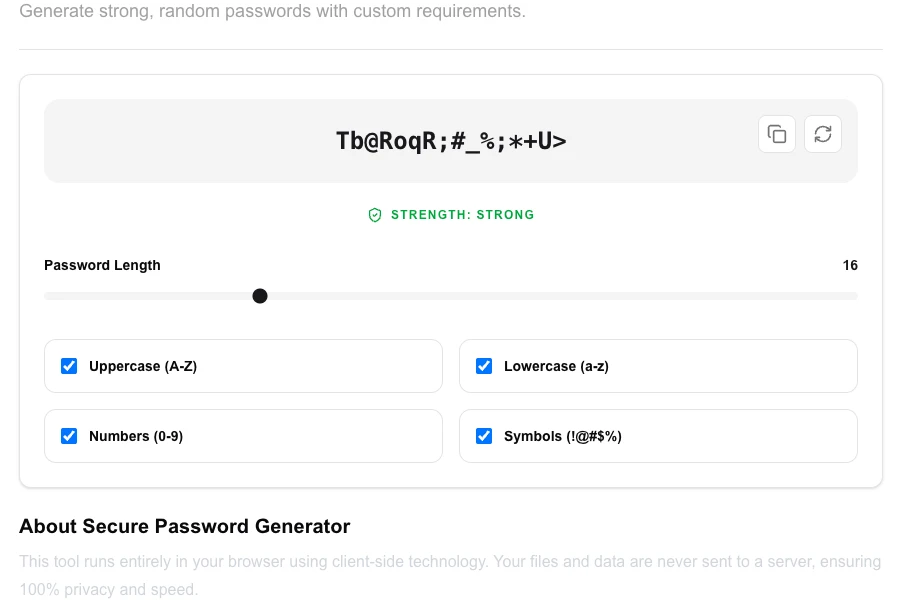 Secure Password Generator thumbnail
