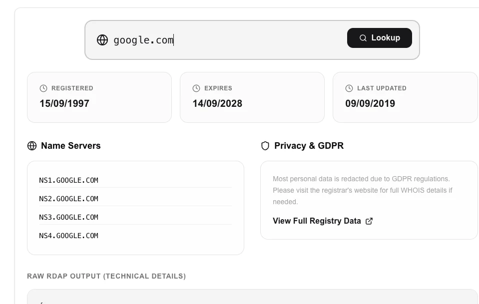 Whois Lookup thumbnail
